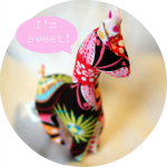 Cotton Scrap Teething Giraffe
